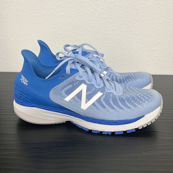 New Balance Womens Fresh Foam 860 v11 Shoes Light Blue White Size 7.5 - Picture 4 of 14
